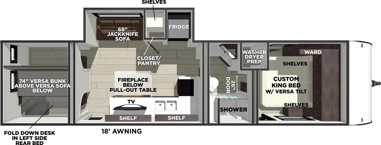 Floor Plan for Salem Travel Trailer----IN TRANSIT